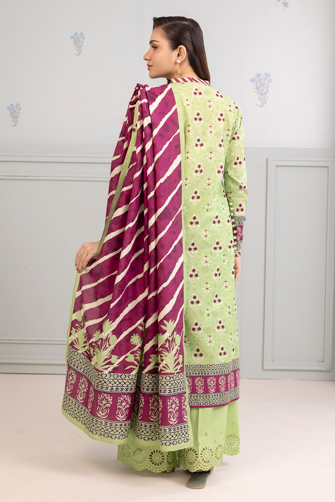 Embroidered Shirt Shalwar Dupatta - 0523