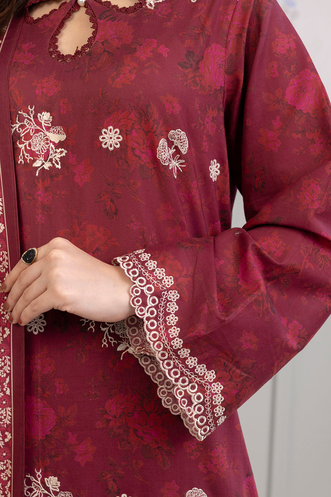 Embroidered Shirt Shalwar Dupatta - 0524