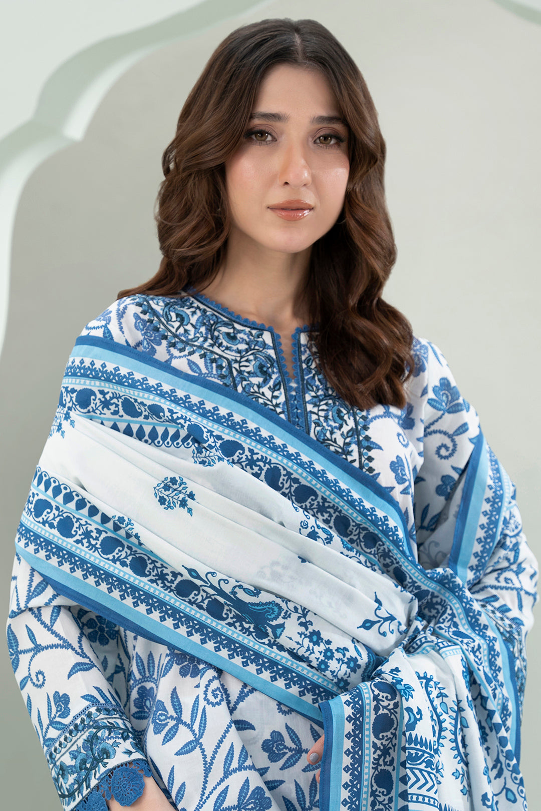 Embroidered Shirt Shalwar Dupatta - 0526
