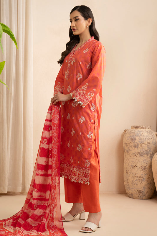 Embroidered Shirt Shalwar Dupatta - 0527