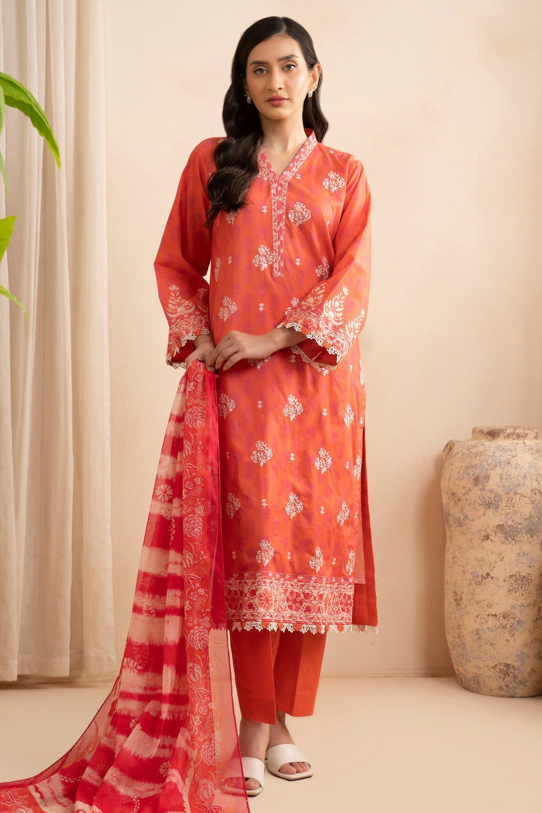 Embroidered Shirt Shalwar Dupatta - 0527