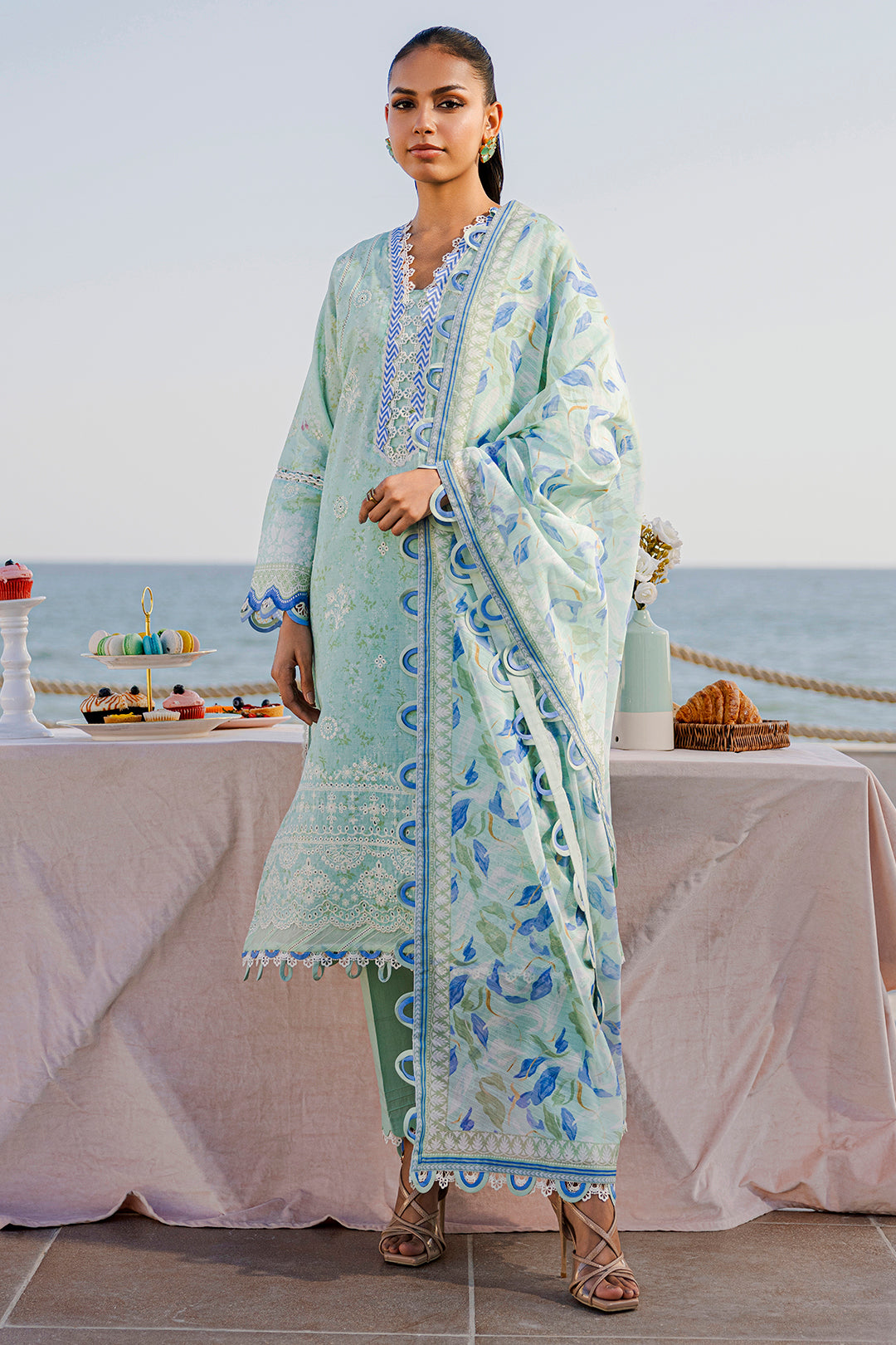 Embroidered Shirt Shalwar Dupatta - 0529