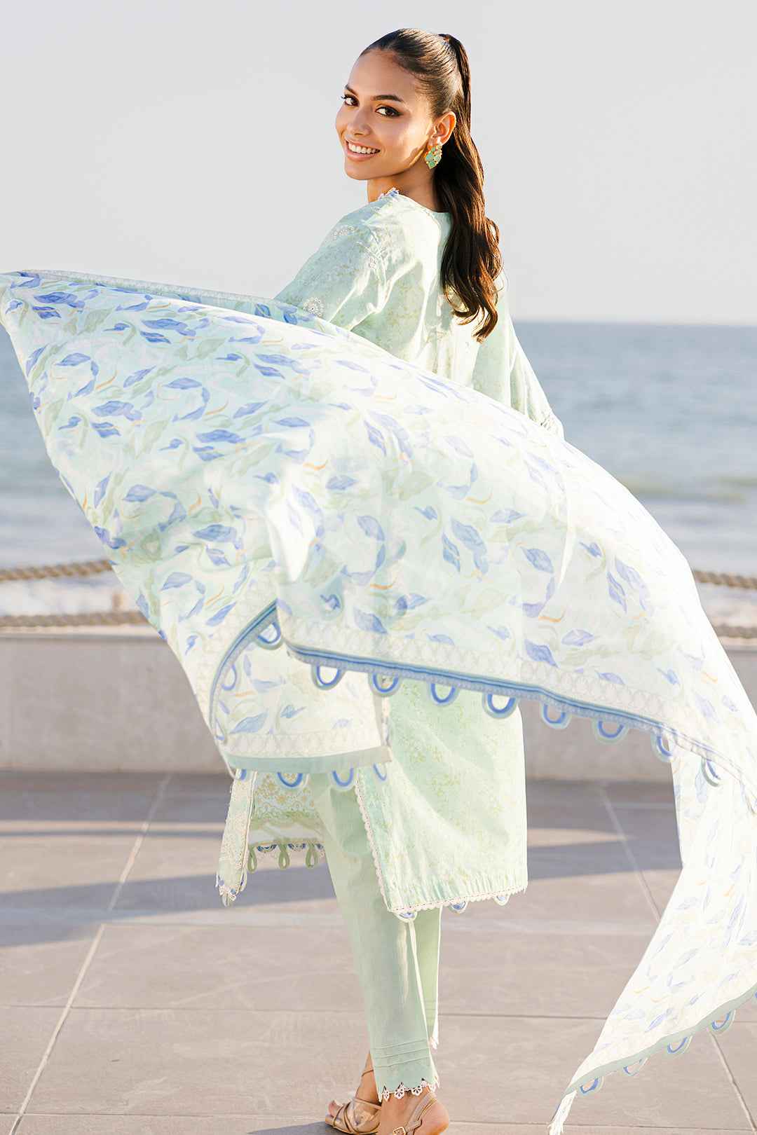 Embroidered Shirt Shalwar Dupatta - 0529