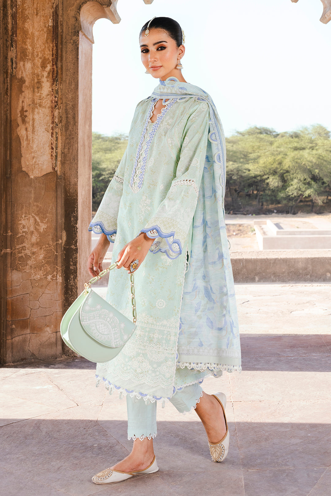 Embroidered Shirt Shalwar Dupatta - 0529