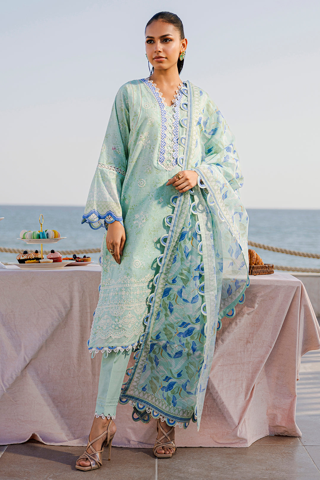 Embroidered Shirt Shalwar Dupatta - 0529