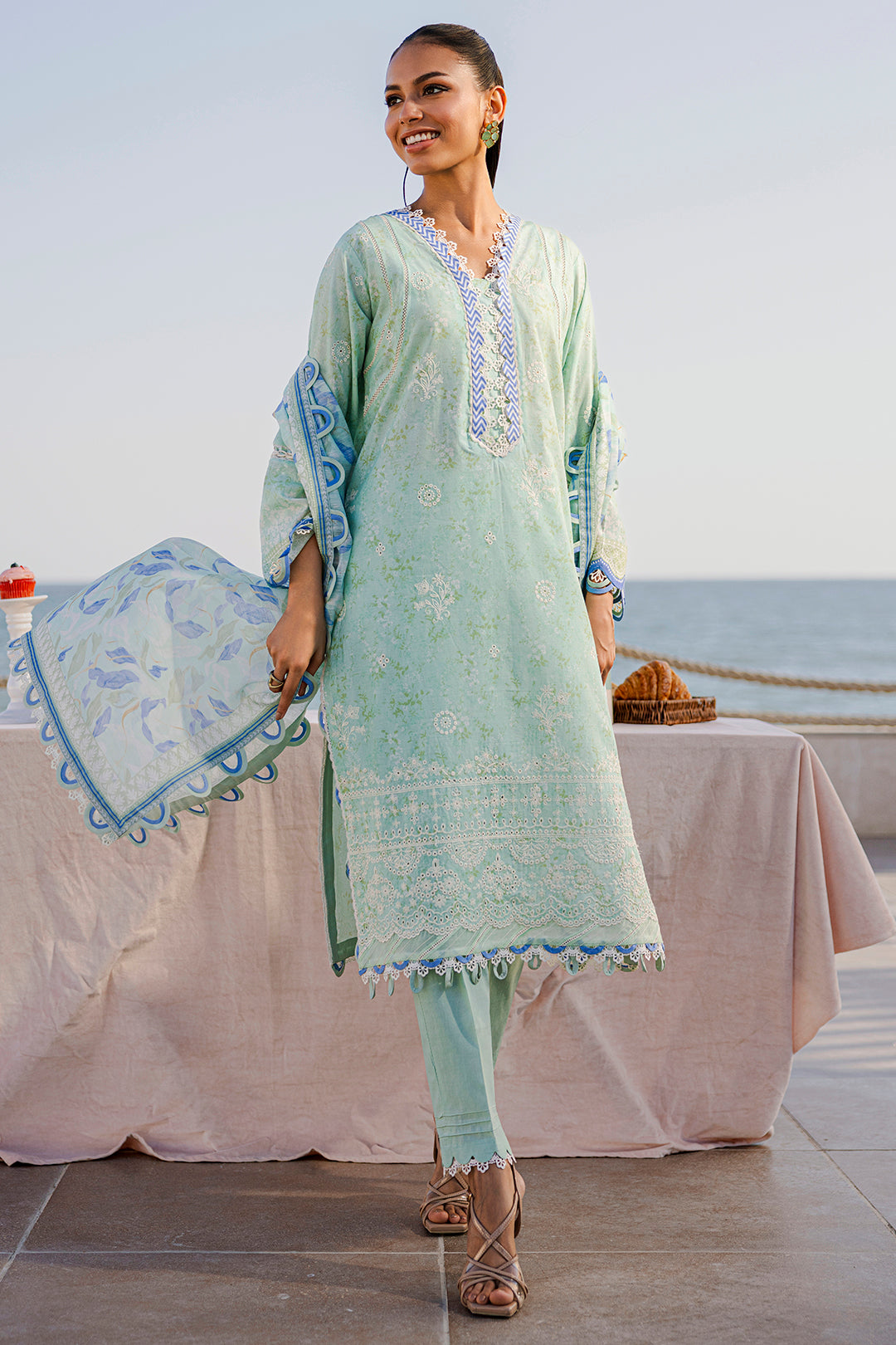 Embroidered Shirt Shalwar Dupatta - 0529