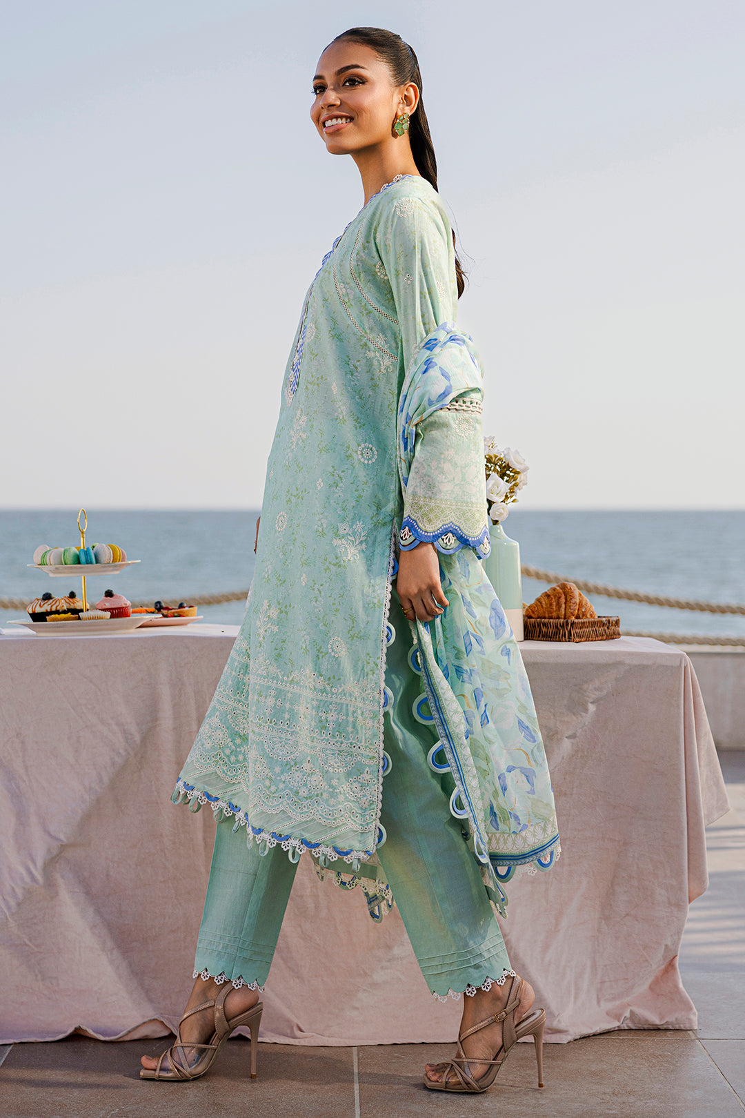 Embroidered Shirt Shalwar Dupatta - 0529