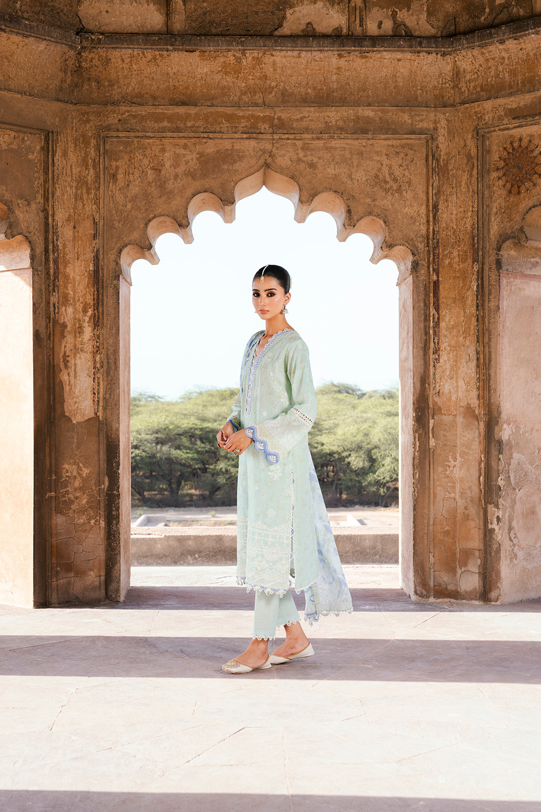 Embroidered Shirt Shalwar Dupatta - 0529