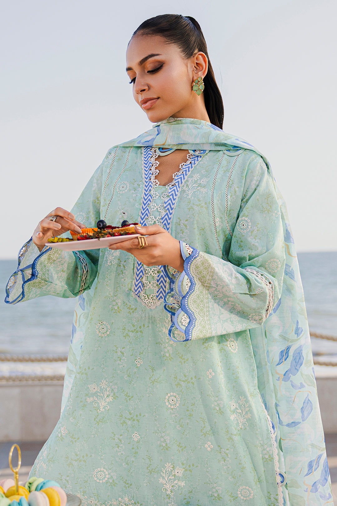 Embroidered Shirt Shalwar Dupatta - 0529