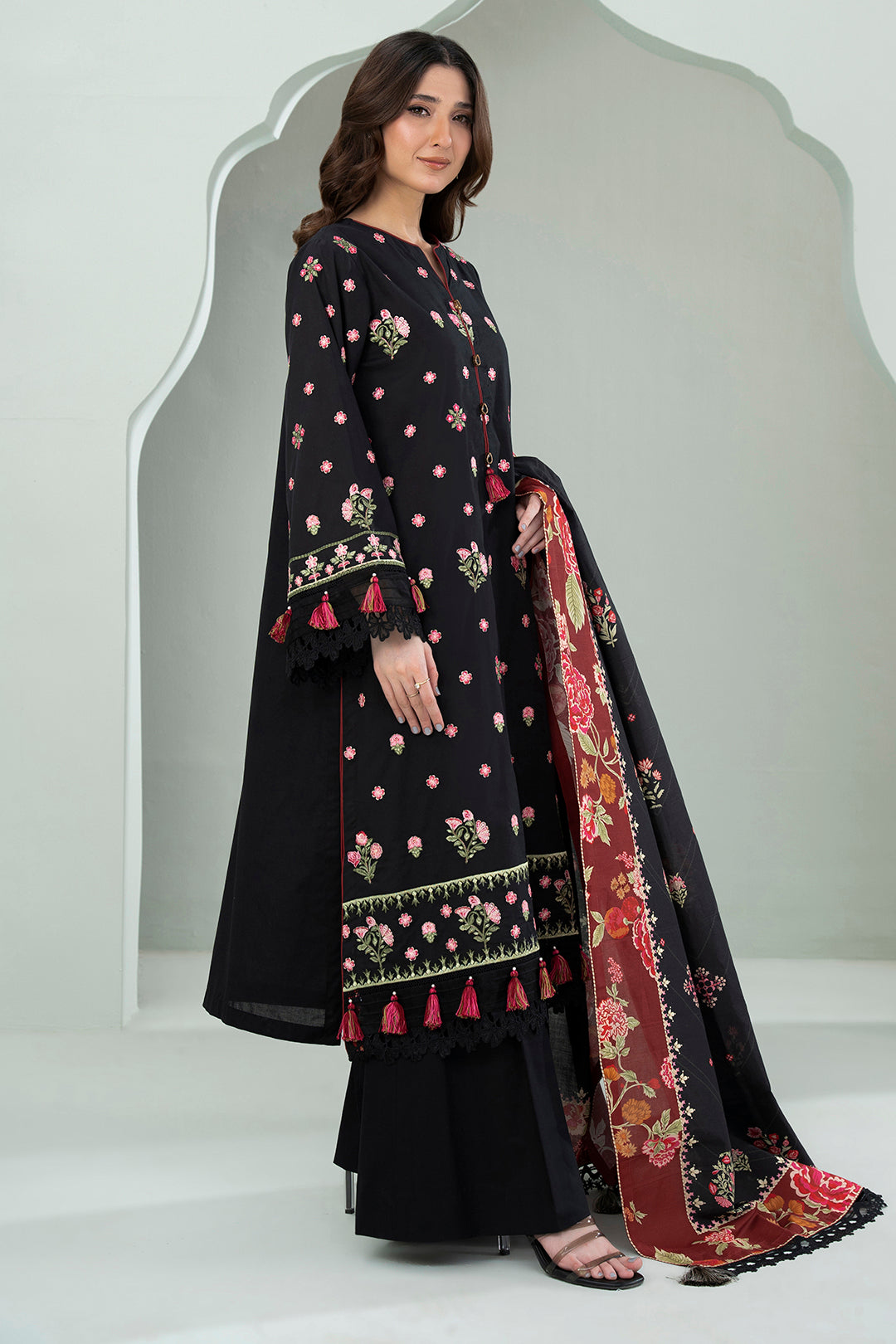 Embroidered Shirt Shalwar Dupatta - 0531