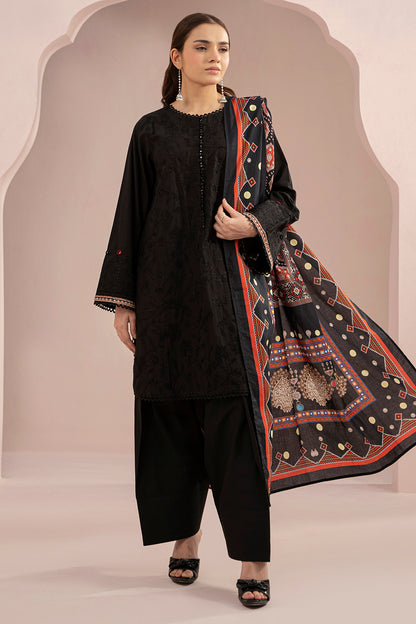 Embroidered Shirt Shalwar Dupatta - 0533