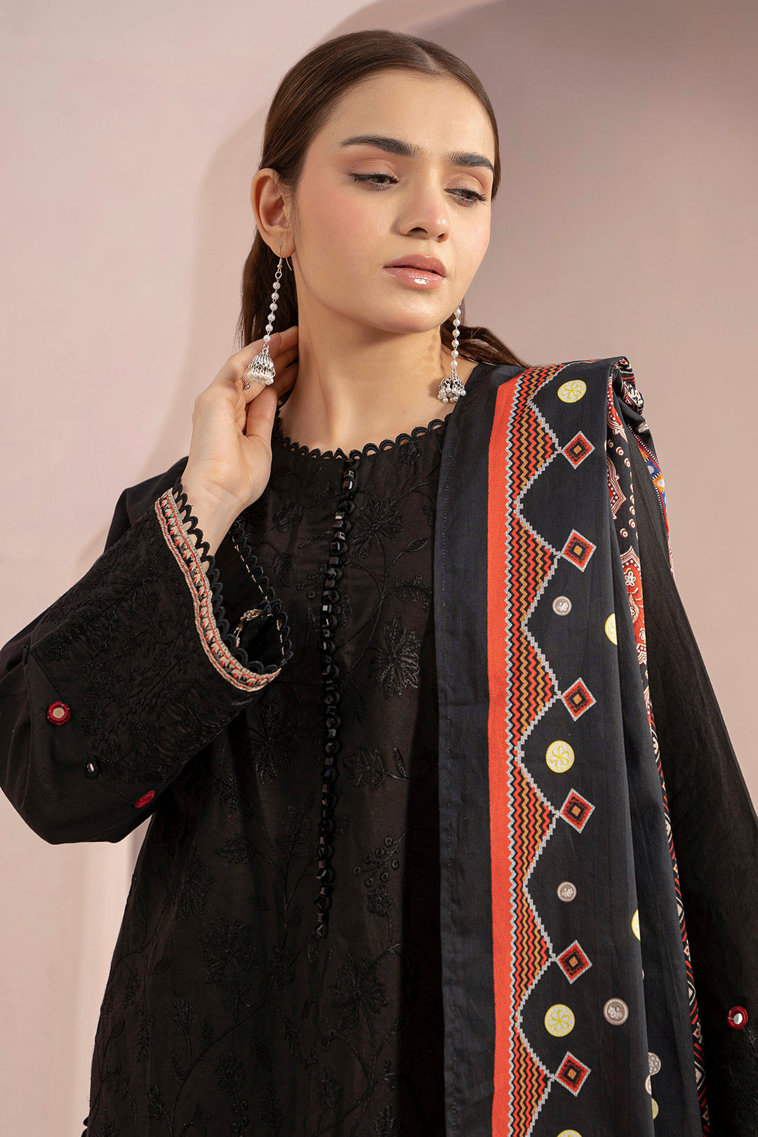 Embroidered Shirt Shalwar Dupatta - 0533