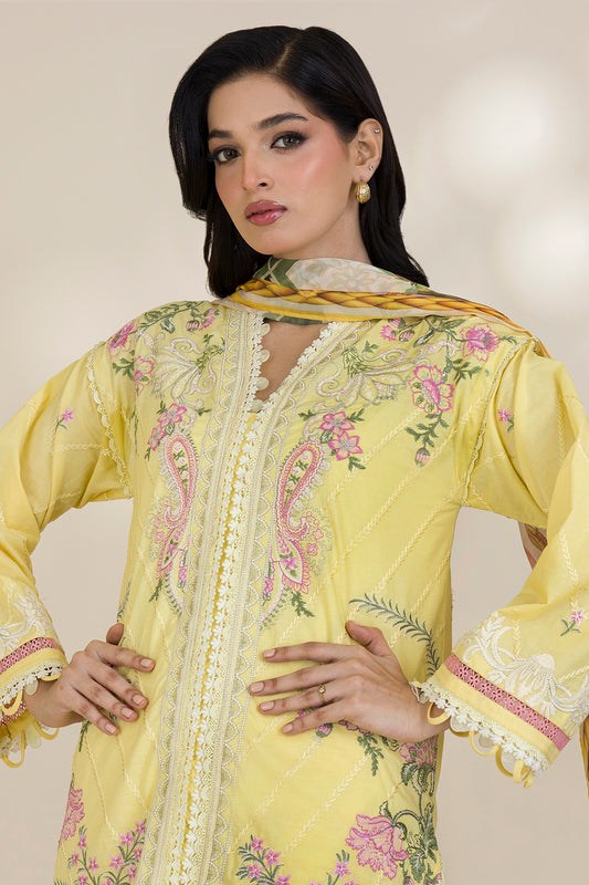 Embroidered Shirt Shalwar Dupatta - 0534