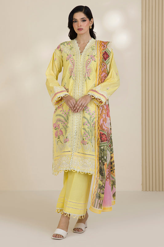 Embroidered Shirt Shalwar Dupatta - 0534