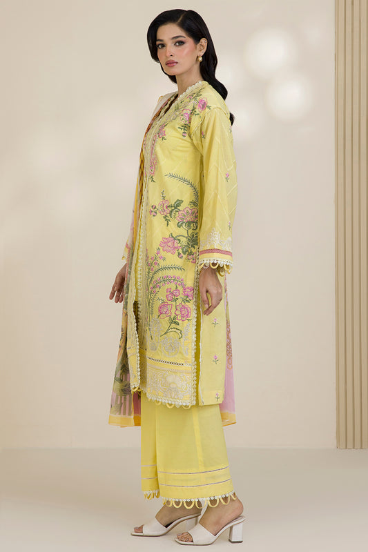 Embroidered Shirt Shalwar Dupatta - 0534