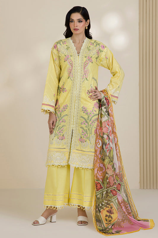 Embroidered Shirt Shalwar Dupatta - 0534