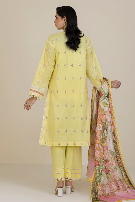 Embroidered Shirt Shalwar Dupatta - 0534
