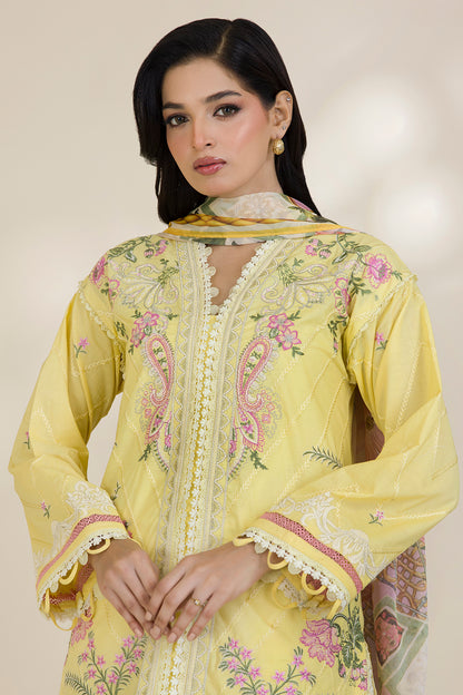 Embroidered Shirt Shalwar Dupatta - 0534
