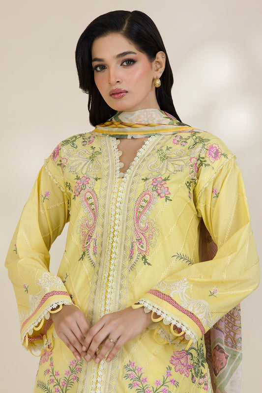 Embroidered Shirt Shalwar Dupatta - 0534
