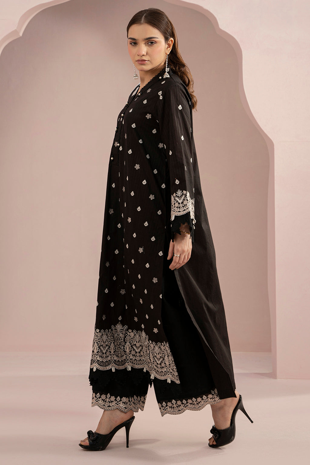 Embroidered Shirt Shalwar Dupatta - 0535