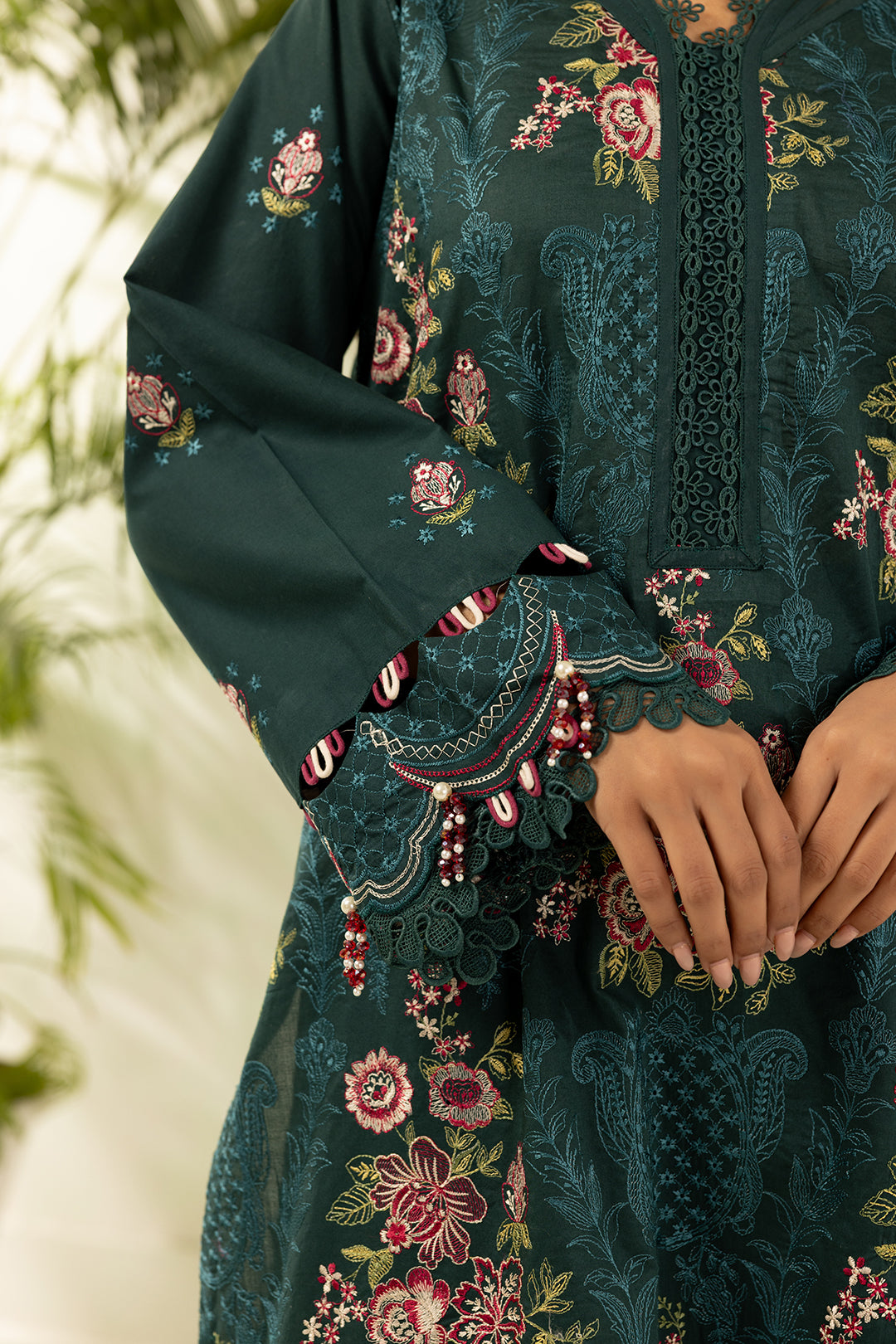 Embroidered Shirt Shalwar Dupatta - 0536