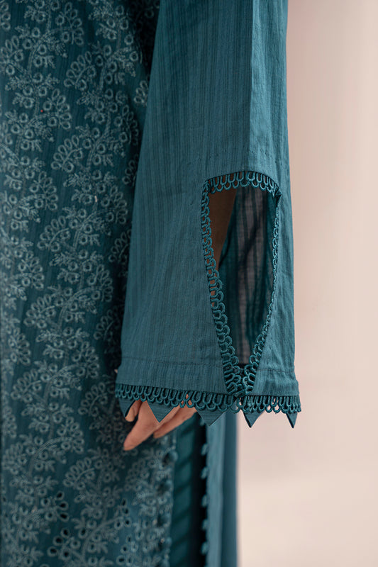 Embroidered Shirt Shalwar Dupatta - 0537