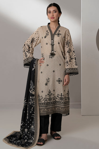 Embroidered Shirt Shalwar Dupatta - 0592