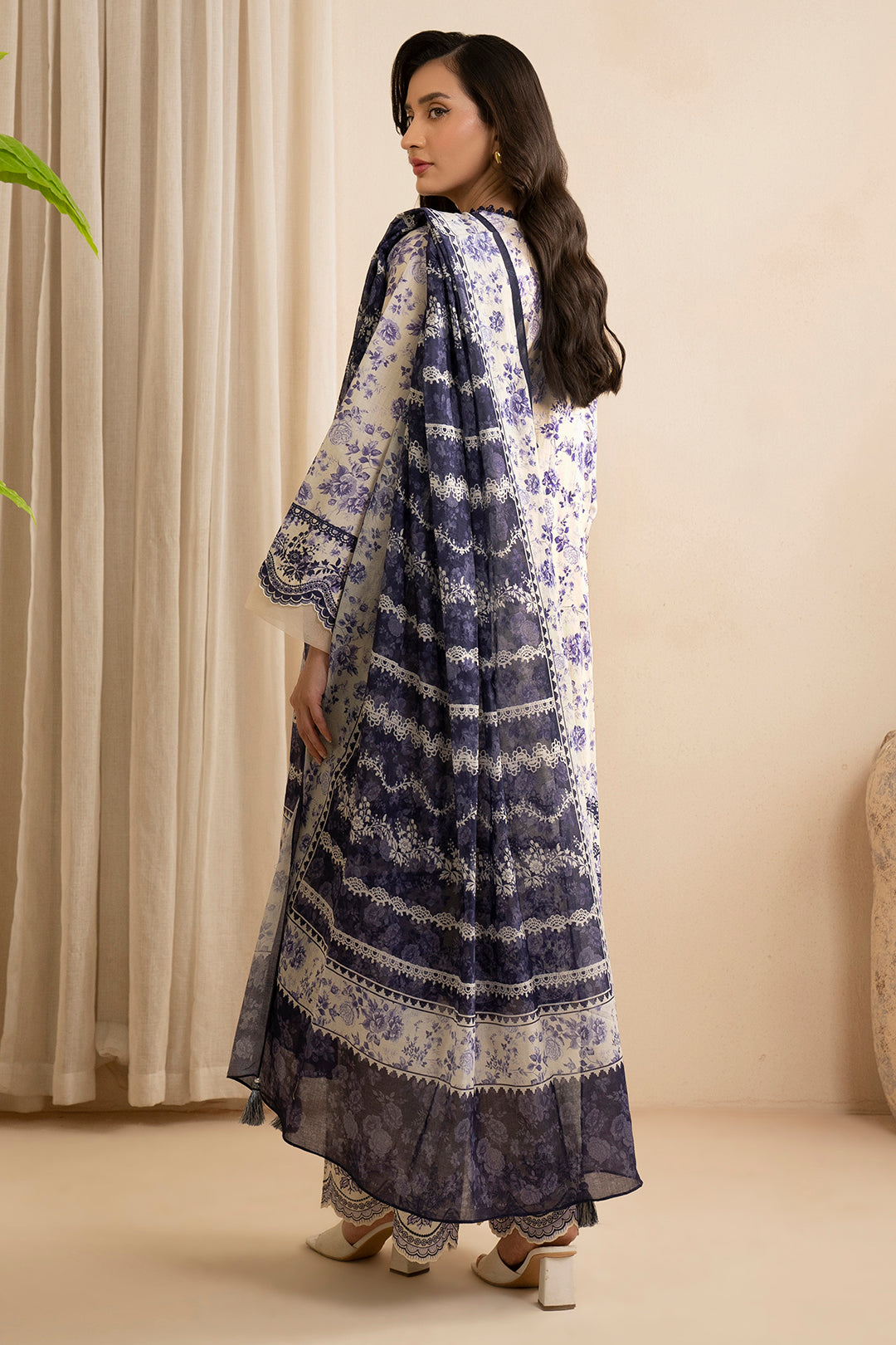 Embroidered Shirt Shalwar Dupatta - 0593