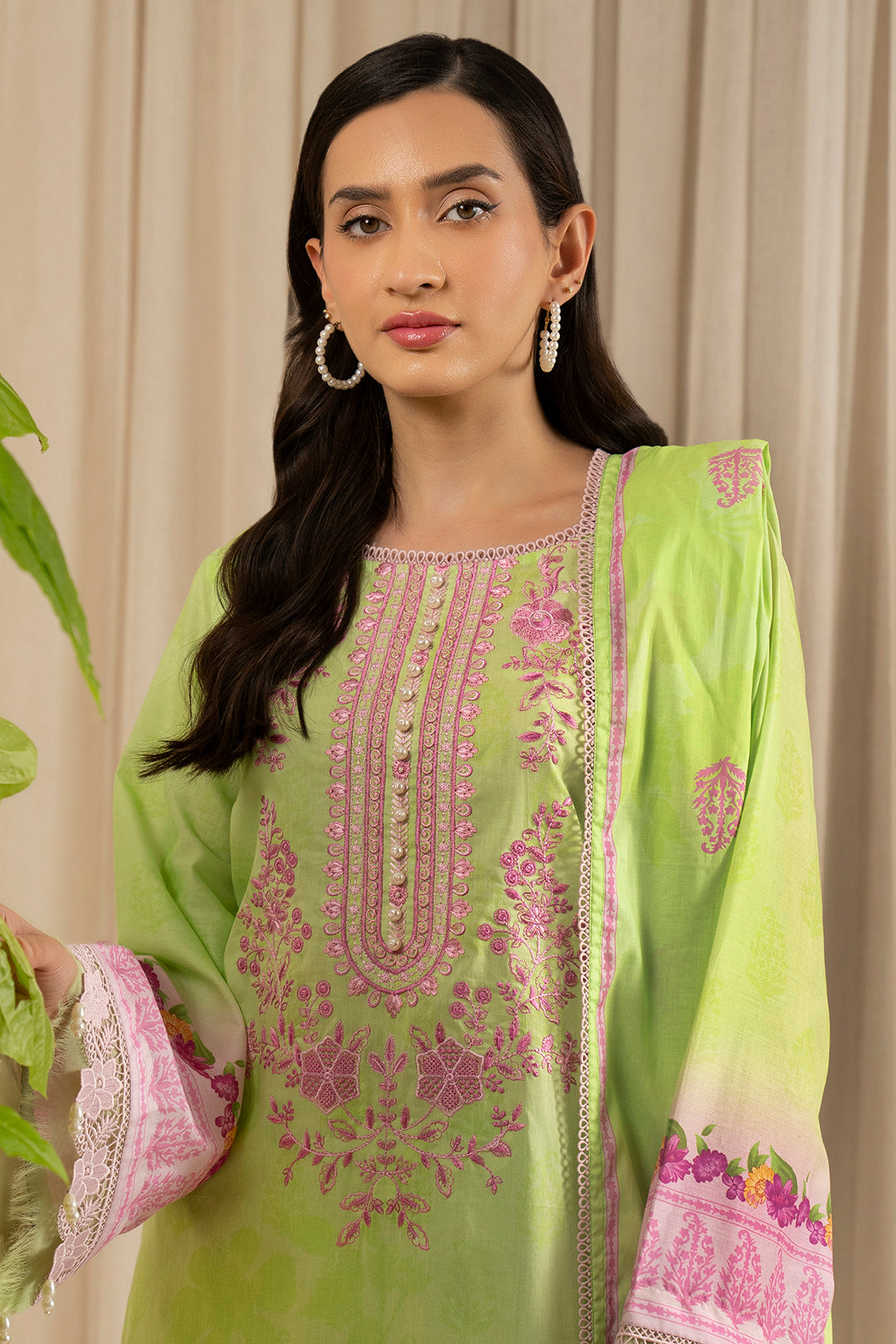Embroidered Shirt Shalwar Dupatta - 0594