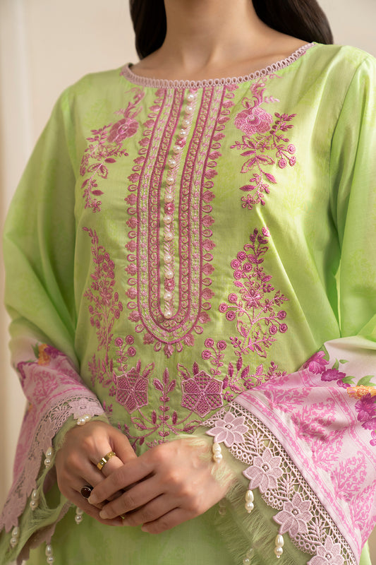 Embroidered Shirt Shalwar Dupatta - 0594