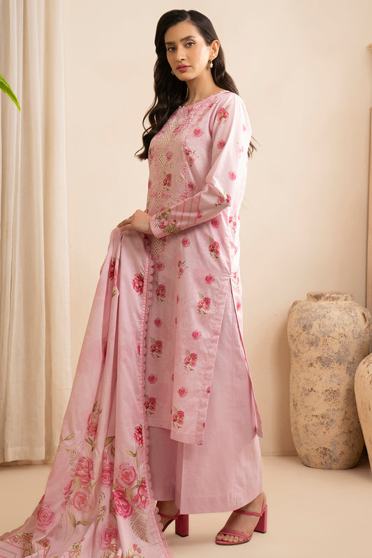Embroidered Shirt Shalwar Dupatta - 0596