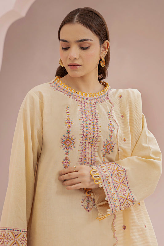 Embroidered Shirt Shalwar Dupatta - 0598