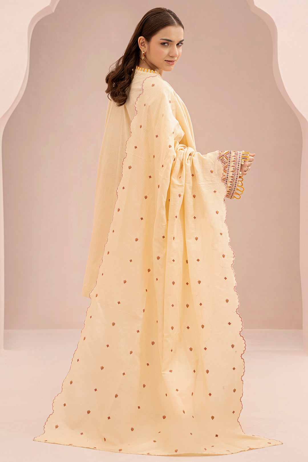 Embroidered Shirt Shalwar Dupatta - 0598