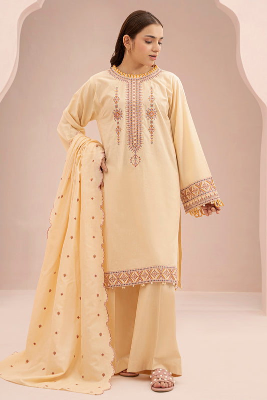 Embroidered Shirt Shalwar Dupatta - 0598