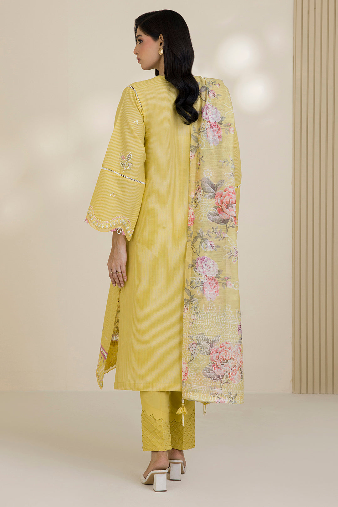 Embroidered Shirt Shalwar Dupatta - 0599