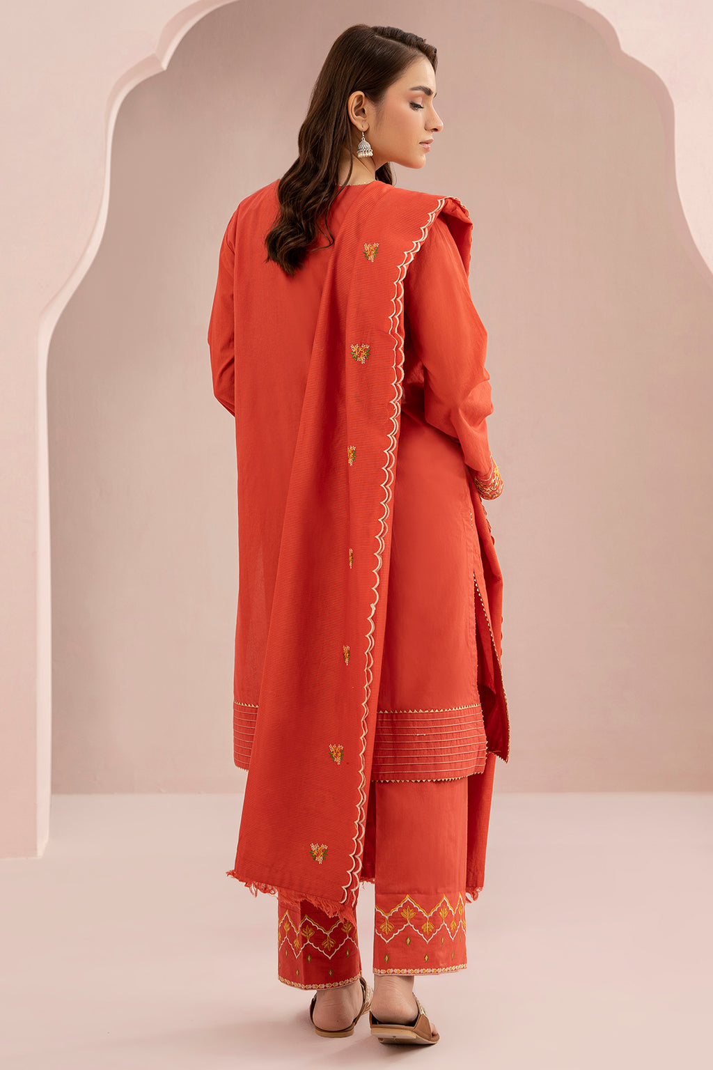 Embroidered Shirt Shalwar Dupatta - 0600