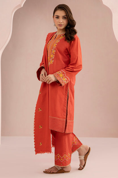 Embroidered Shirt Shalwar Dupatta - 0600