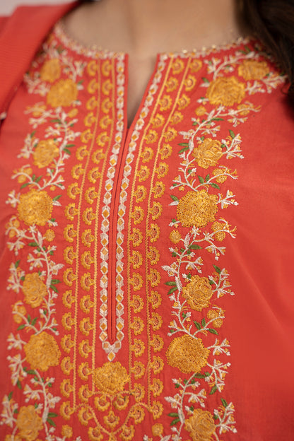 Embroidered Shirt Shalwar Dupatta - 0600