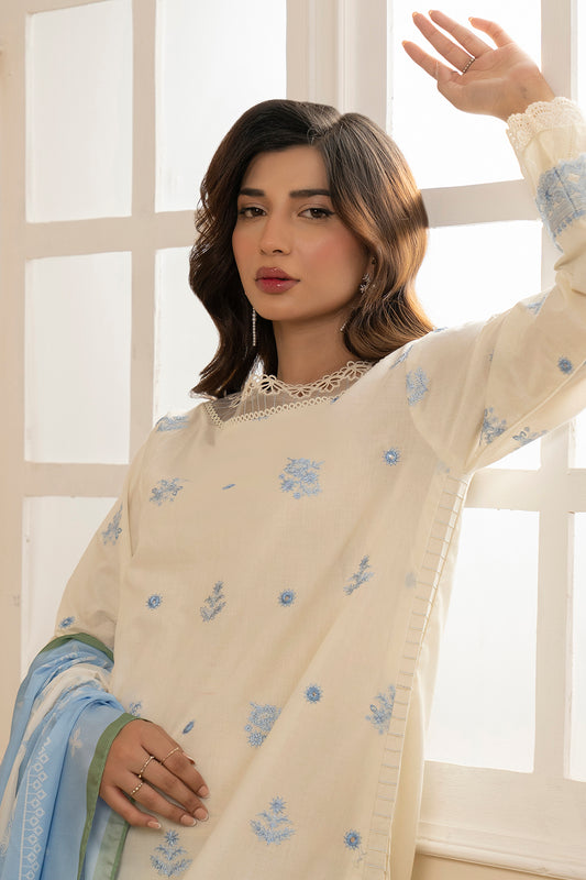 Embroidered Shirt Shalwar Dupatta - 0601