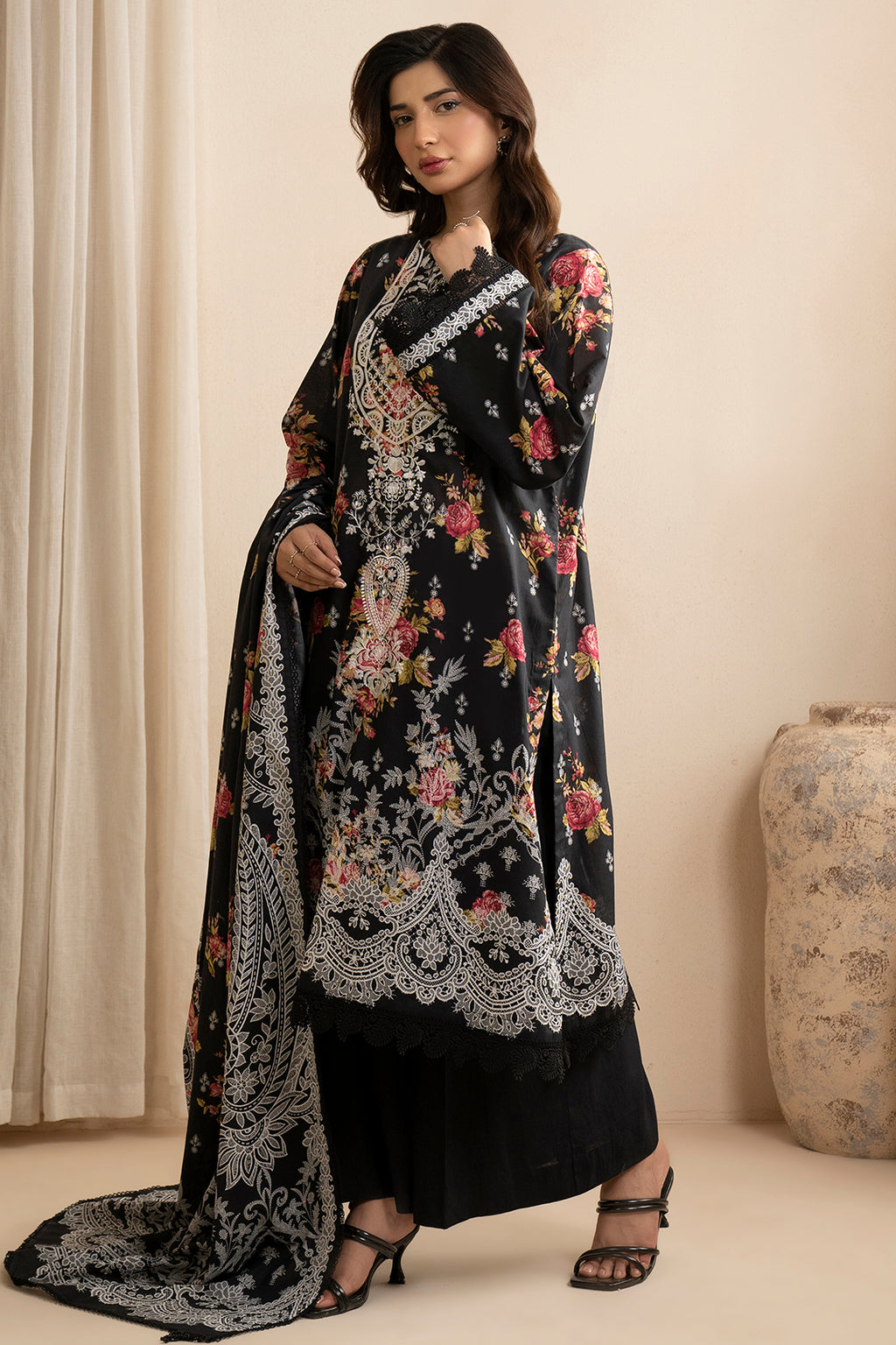 Embroidered Shirt Shalwar Dupatta - 0603
