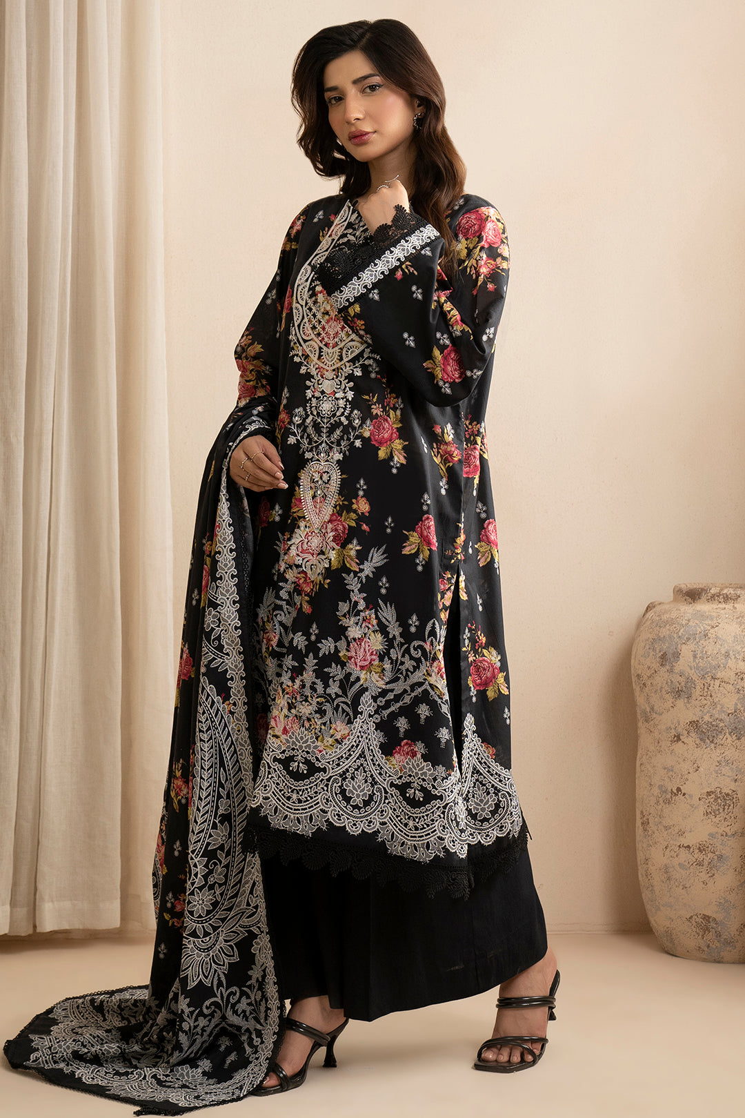 Embroidered Shirt Shalwar Dupatta - 0603