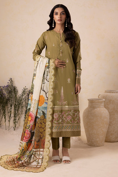 Embroidered Shirt Shalwar Dupatta - 0604