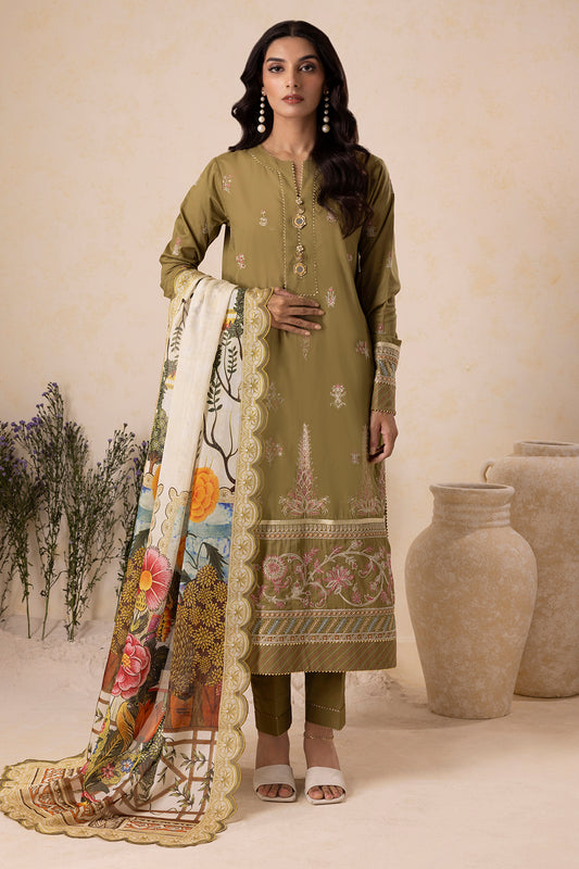 Embroidered Shirt Shalwar Dupatta - 0604