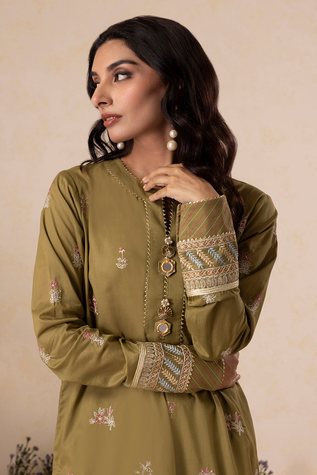 Embroidered Shirt Shalwar Dupatta - 0604