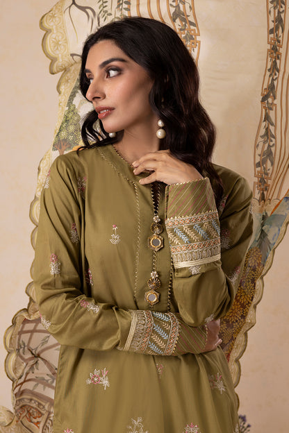Embroidered Shirt Shalwar Dupatta - 0604