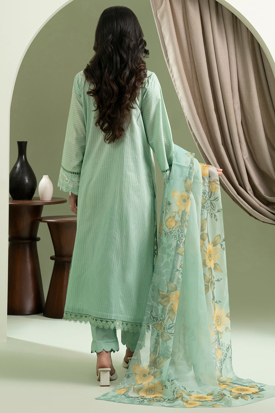 Embroidered Shirt Shalwar Dupatta - 0605