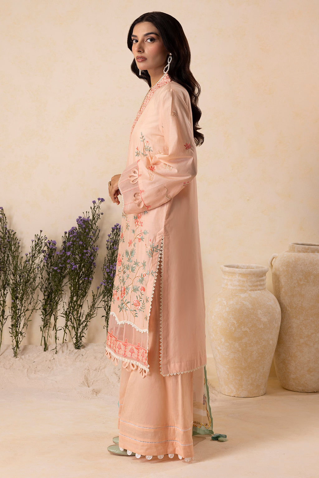 Embroidered Shirt Shalwar Dupatta - 0606
