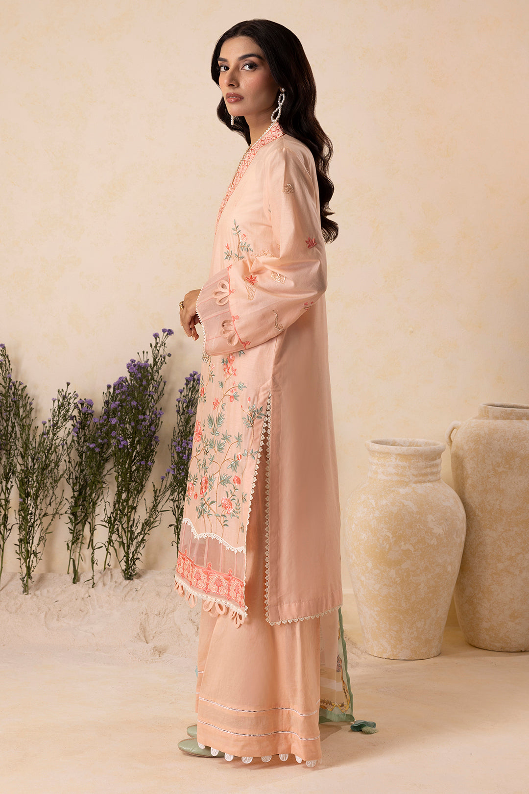 Embroidered Shirt Shalwar Dupatta - 0606