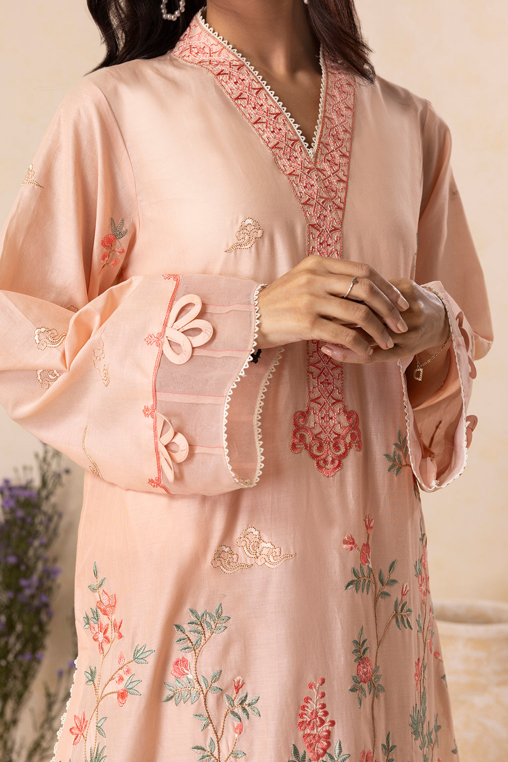 Embroidered Shirt Shalwar Dupatta - 0606