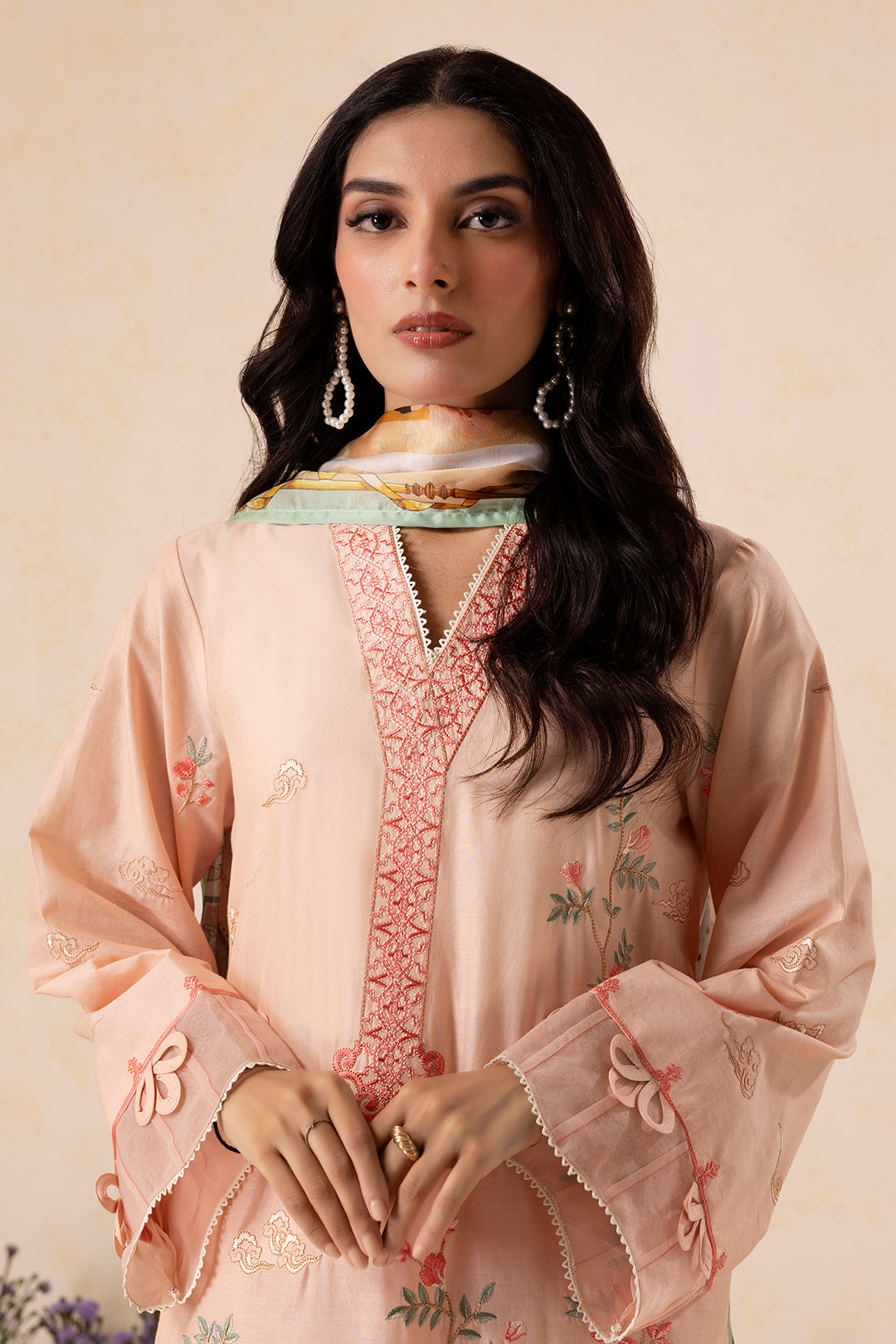 Embroidered Shirt Shalwar Dupatta - 0606